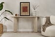 HABITAT ET JARDIN - Console en bois "Sira" - 150 x 35 x 75 cm - Travertin - vignette