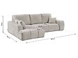 HABITAT ET JARDIN - Canapé d'angle gauche convertible en tissu chenille "Verneuil" - 3 places - Beige - vignette