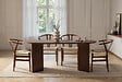 HABITAT ET JARDIN - Table à manger en bois "Sablin" - 180 x 89 x 75 cm - Noyer - vignette