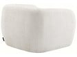 HABITAT ET JARDIN - Fauteuil tissu bouclette "Washington" - Blanc - vignette