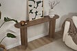 HABITAT ET JARDIN - Console en bois "Sira" - 150 x 35 x 75 cm - Noyer - vignette