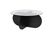 HABITAT ET JARDIN - Table basse en bois "Aeris" - 75 x 75 x 35 cm - Bois NoirFumée - vignette