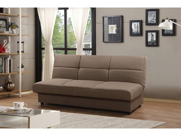 HABITAT ET JARDIN - Canapé Clic-Clac "Enzo" - 186 x 80 x 87 cm - 3 places - Taupe - large
