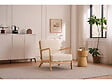 HABITAT ET JARDIN - Fauteuil "Clinton" en bois style scandinave - Lin - Beige - vignette