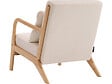 HABITAT ET JARDIN - Fauteuil "Clinton" en bois style scandinave - Lin - Beige - vignette