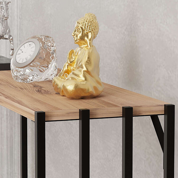 HABITAT ET JARDIN - Console en bois "Verona" - 90 x 26 x 74 cm - Pin noir de l'Atlantique - large