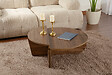 HABITAT ET JARDIN - Table basse en bois "Orion" - 90 x 60 x 30 cm - Noyer - vignette