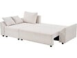 HABITAT ET JARDIN - Canapé d'angle convertible et reversible en tissu texturé "Vaugirard II" - 3 places - Beige - vignette