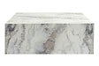 HABITAT ET JARDIN - Table basse en bois "Prizma" - 90 x 90 x 35 cm - Marbre Freesia - vignette
