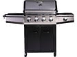HABITAT ET JARDIN - Barbecue gaz "Bingo 5" - 5 Brûleurs dont 1 latéral - 15.2kW + Housse protection - Noir - vignette
