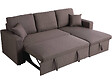HABITAT ET JARDIN - Canapé d'angle convertible/ réversible avec coffre "Alain" - 3 places - Taupe - vignette