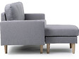 HABITAT ET JARDIN - Canapé d'angle réversible en tissu "Gabby" -  3 places - Gris Clair - vignette