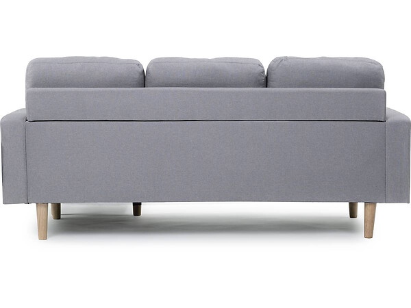 HABITAT ET JARDIN - Canapé d'angle réversible en tissu "Gabby" -  3 places - Gris Clair - large