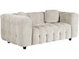HABITAT ET JARDIN - Canapé droit en tissu chenille "Vendome" - 2 places - Beige - vignette