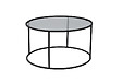 HABITAT ET JARDIN - Table basse en métal "Aurum" - 80 x 80 x 43 cm - Noir Gris - vignette