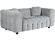 HABITAT ET JARDIN - Canapé droit en tissu chenille "Vendome" - 2 places - Gris - vignette