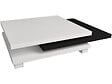 HABITAT ET JARDIN - Table basse "Elena" - 80 x 80 x 32 cm - Blanc / Noir - vignette