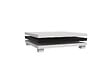 HABITAT ET JARDIN - Table basse "Elena" - 80 x 80 x 32 cm - Blanc / Noir - vignette