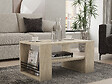 HABITAT ET JARDIN - Table basse en bois "Iris" - 80 x 50 x 40 cm - Travertin - vignette