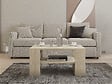 HABITAT ET JARDIN - Table basse en bois "Iris" - 80 x 50 x 40 cm - Travertin - vignette