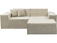HABITAT ET JARDIN - Canapé droit modulable avec ottoman en tissu texturé "Lusso" - 3 places - Beige - vignette