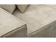 HABITAT ET JARDIN - Canapé droit modulable avec ottoman en tissu texturé "Lusso" - 3 places - Beige - vignette