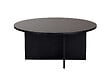 HABITAT ET JARDIN - Table basse en bois "Soleil" - 90 x 90 x 40 cm - Bois Noir - vignette