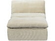 HABITAT ET JARDIN - Chauffeuse en tissu texturé "Candela" - 81 x 96 x 75 cm - Beige - vignette