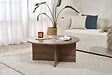 HABITAT ET JARDIN - Table basse en bois "Soleil" - 90 x 90 x 40 cm - Noyer - vignette