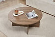 HABITAT ET JARDIN - Table basse en bois "Soleil" - 90 x 90 x 40 cm - Noyer - vignette