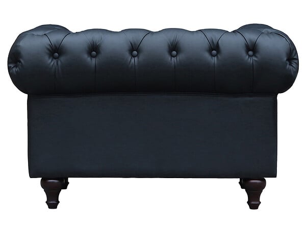 HABITAT ET JARDIN - Fauteuil Chesterfield "Aliza" - 111 x 82 x 70 cm - Noir - large