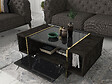 HABITAT ET JARDIN - Table basse en bois "Veyron" - 103 x 60 x 37 cm - NoirOr - vignette