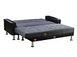 HABITAT ET JARDIN - Canapé d'angle convertible et réversible "Theo" - 4 places - Noir / Gris - vignette