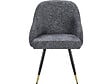 HABITAT ET JARDIN - Lot de 2 chaises en tissu "Harmony" - 54 x 57 x 90 cm - Gris - vignette