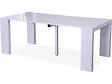HABITAT ET JARDIN - Table repas extensible "Dina" - 200/40 x 94 x 75 cm - Blanc laqué - vignette