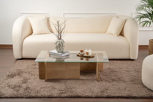 HABITAT ET JARDIN - Table basse en bois "Flavio" - 105 x 65 x 30 cm - Chêne - large
