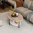 HABITAT ET JARDIN - Table basse en bois "Elis" - 90 x 60 x 36 cm - ChêneBlanc - vignette