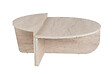 HABITAT ET JARDIN - Table basse en bois "Orion" - 90 x 60 x 30 cm - Travertin - vignette
