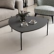 HABITAT ET JARDIN - Table basse en bois "Lenny" - 90 x 89 x 40 cm - Anthracite - vignette