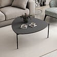HABITAT ET JARDIN - Table basse en bois "Lenny" - 90 x 89 x 40 cm - Anthracite - vignette