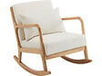 HABITAT ET JARDIN - Fauteuil à bascule style scandinave bouclette et bois " Clinton " - Beige - vignette