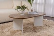 HABITAT ET JARDIN - Table basse en bois "Sable" - 60 x 119 x 40 cm - NoyerBlanc - vignette