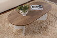 HABITAT ET JARDIN - Table basse en bois "Sable" - 60 x 119 x 40 cm - NoyerBlanc - vignette