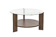 HABITAT ET JARDIN - Table basse en bois "Clara" - 75 x 75 x 40 cm - NoyerTransparent - vignette