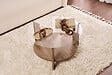 HABITAT ET JARDIN - Table basse en bois "Clara" - 75 x 75 x 40 cm - NoyerTransparent - vignette