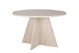 HABITAT ET JARDIN - Table à manger en bois "Virella" - 120 x 120 x 75 cm - Travertin - vignette