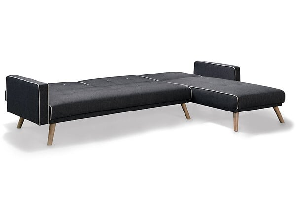 HABITAT ET JARDIN - Canapé d'angle convertible et réversible "Jules" - 3 places - Gris - large
