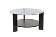 HABITAT ET JARDIN - Table basse en bois "Clara" - 75 x 75 x 40 cm - Bois NoirFumée - vignette