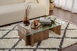 HABITAT ET JARDIN - Table basse en bois "Flavio" - 105 x 65 x 30 cm - Noyer - vignette