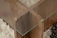 HABITAT ET JARDIN - Table basse en bois "Flavio" - 105 x 65 x 30 cm - Noyer - vignette